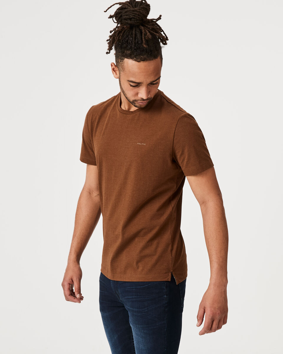 Cortee T-Shirt, Brown Marle, hi-res